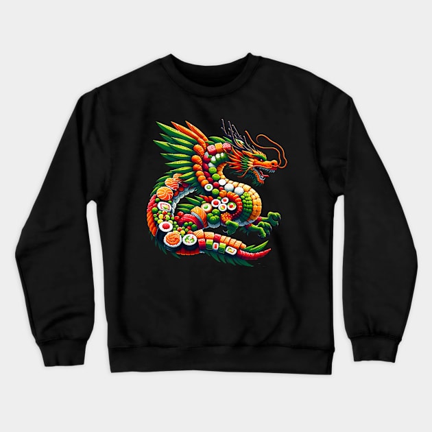 Dragon Ramen Crewneck Sweatshirt by Moniato